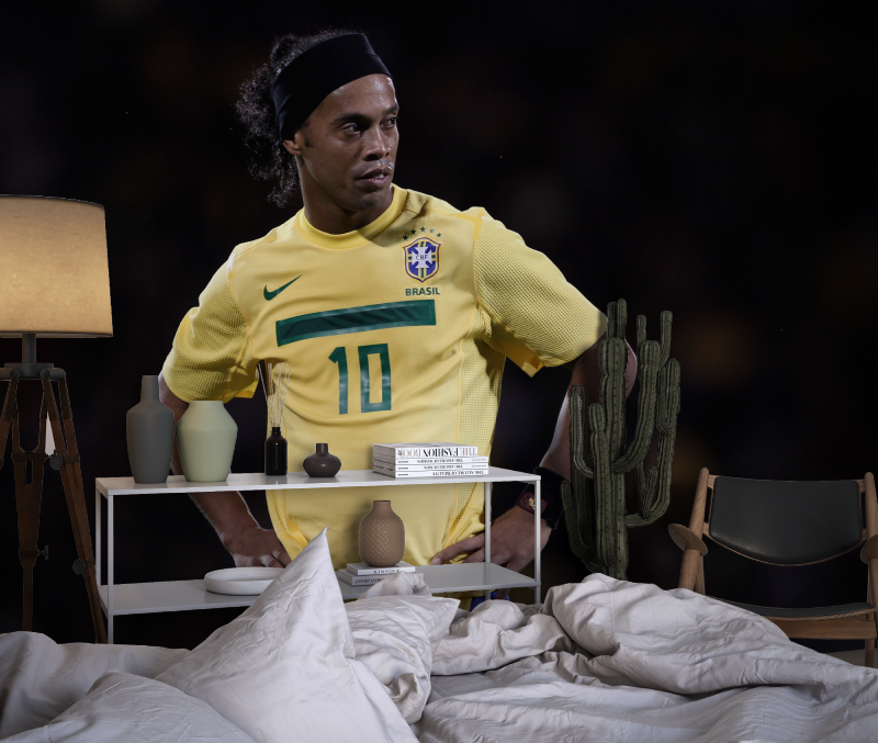 Ronaldinho-Hintergrundbild | Wandbild