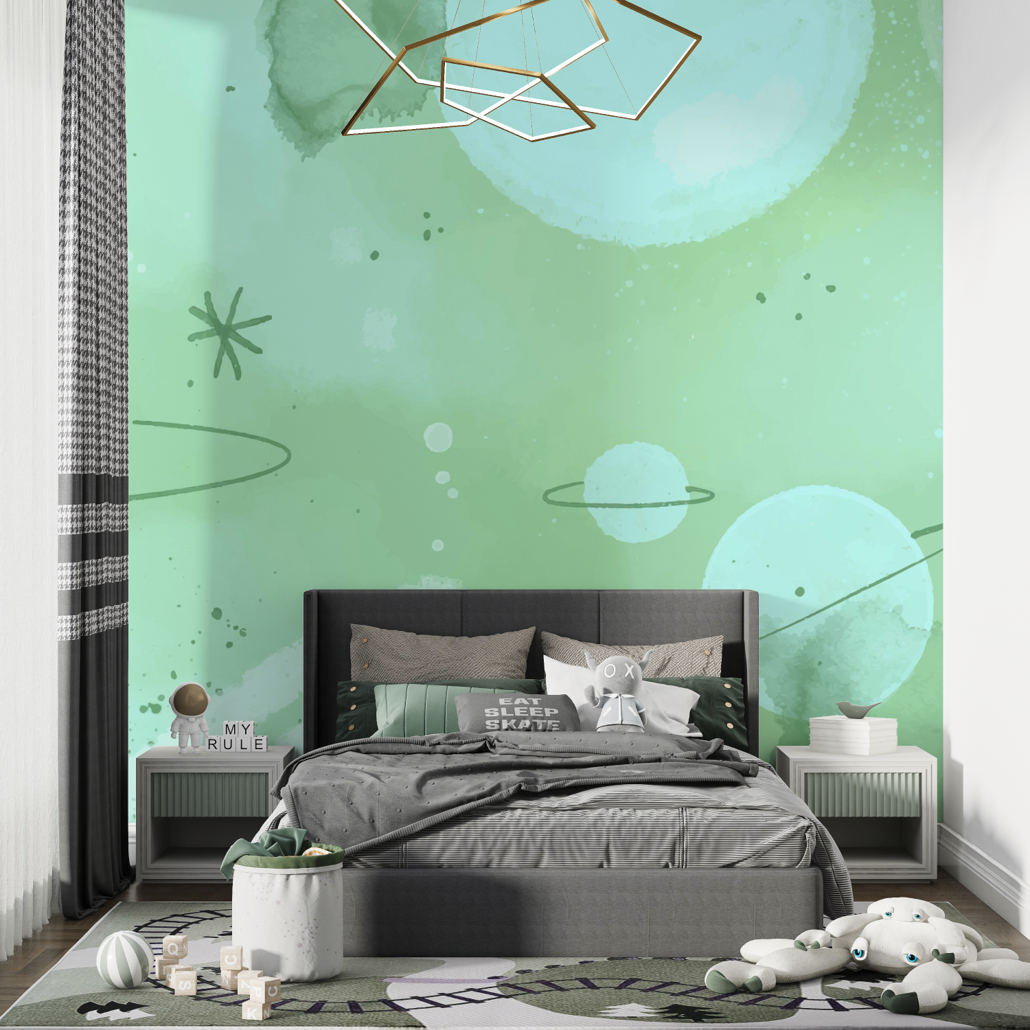 Space Planets Wallpaper for Kids | Murals Wallpaper