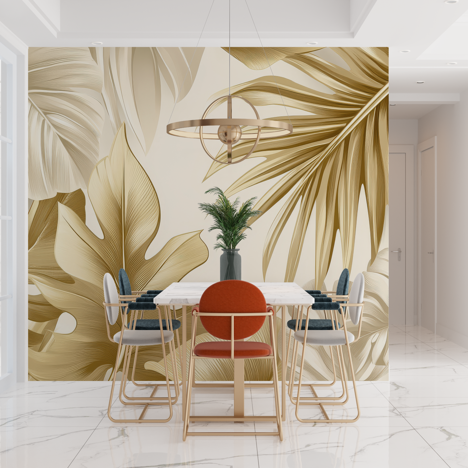 Golden Jungle Wallpaper | Murals Wallpaper