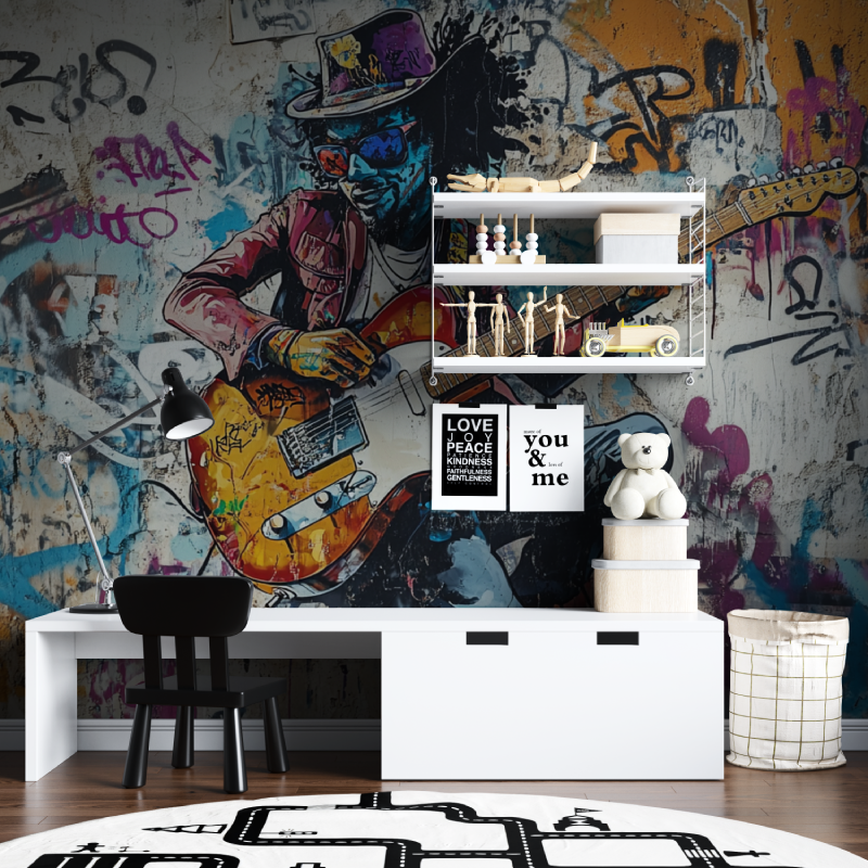 Music Graffiti Color Wallpaper | Murals Wallpaper