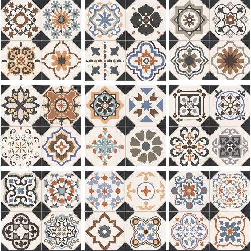 Cement Tile Wallpaper for Kitchen | Murals Wallpaper