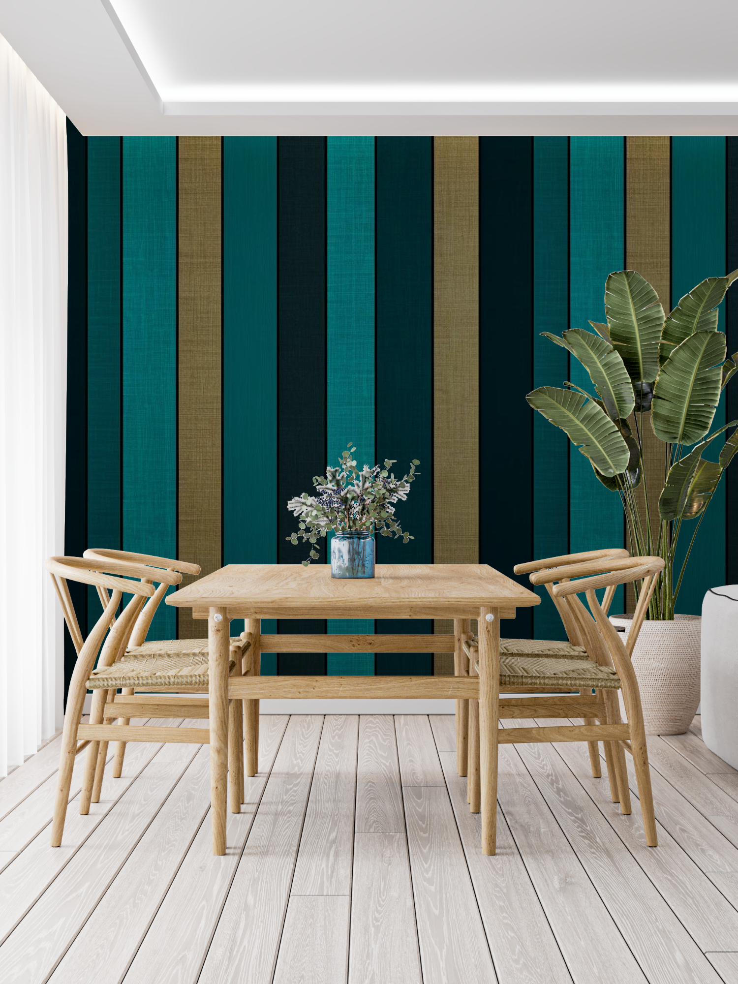 Teal Wallpaper for Adult Bedroom | Murals Wallpaper