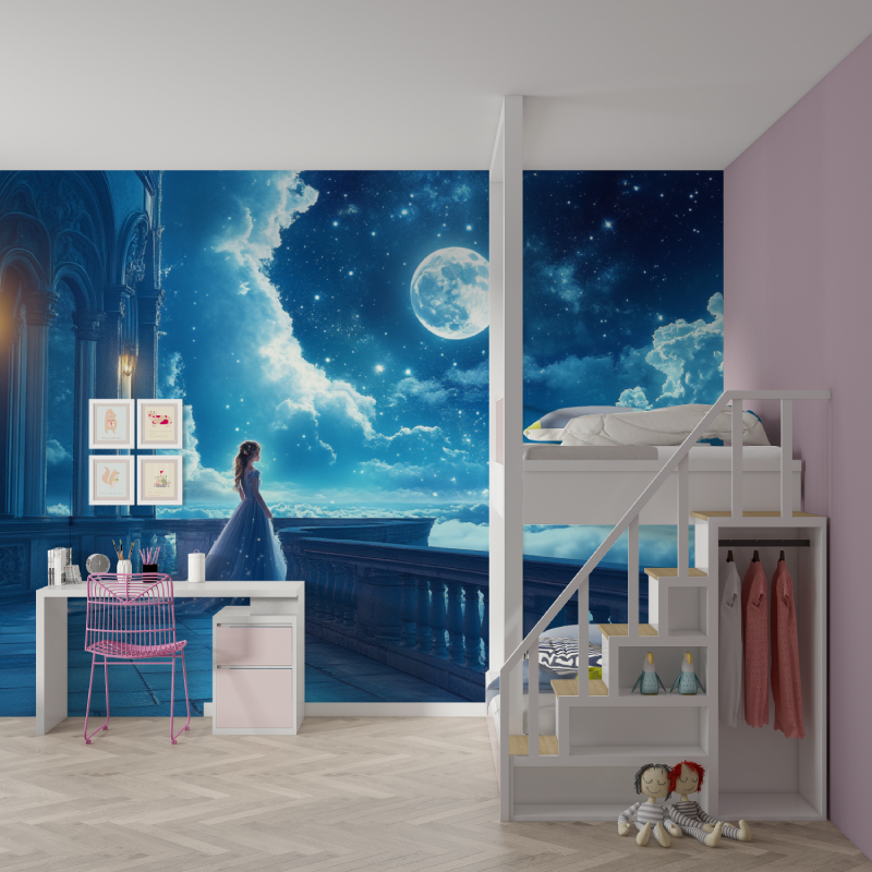 Magical Night Princess Wallpaper | Murals Wallpaper