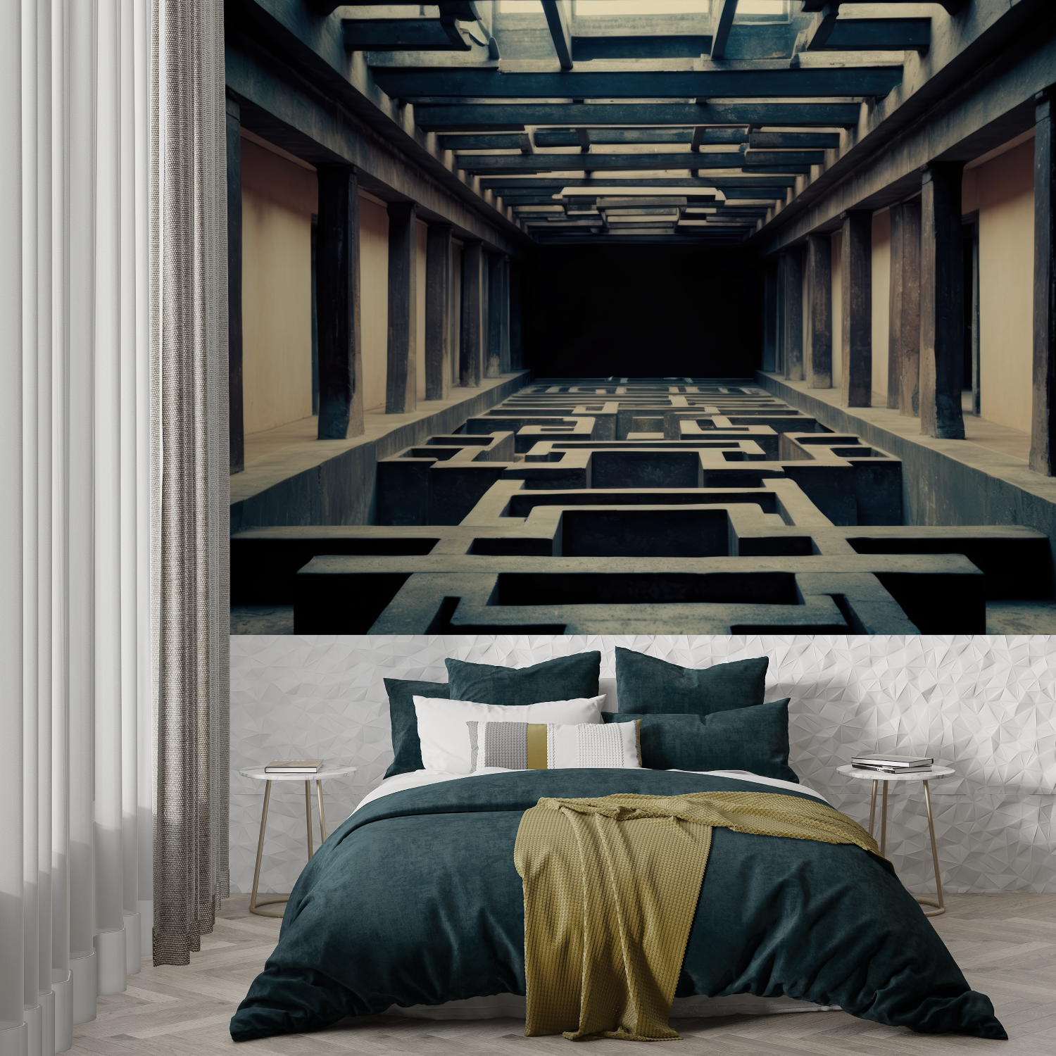 Panoramic Trompe L'Oeil Wallpaper | Murals Wallpaper