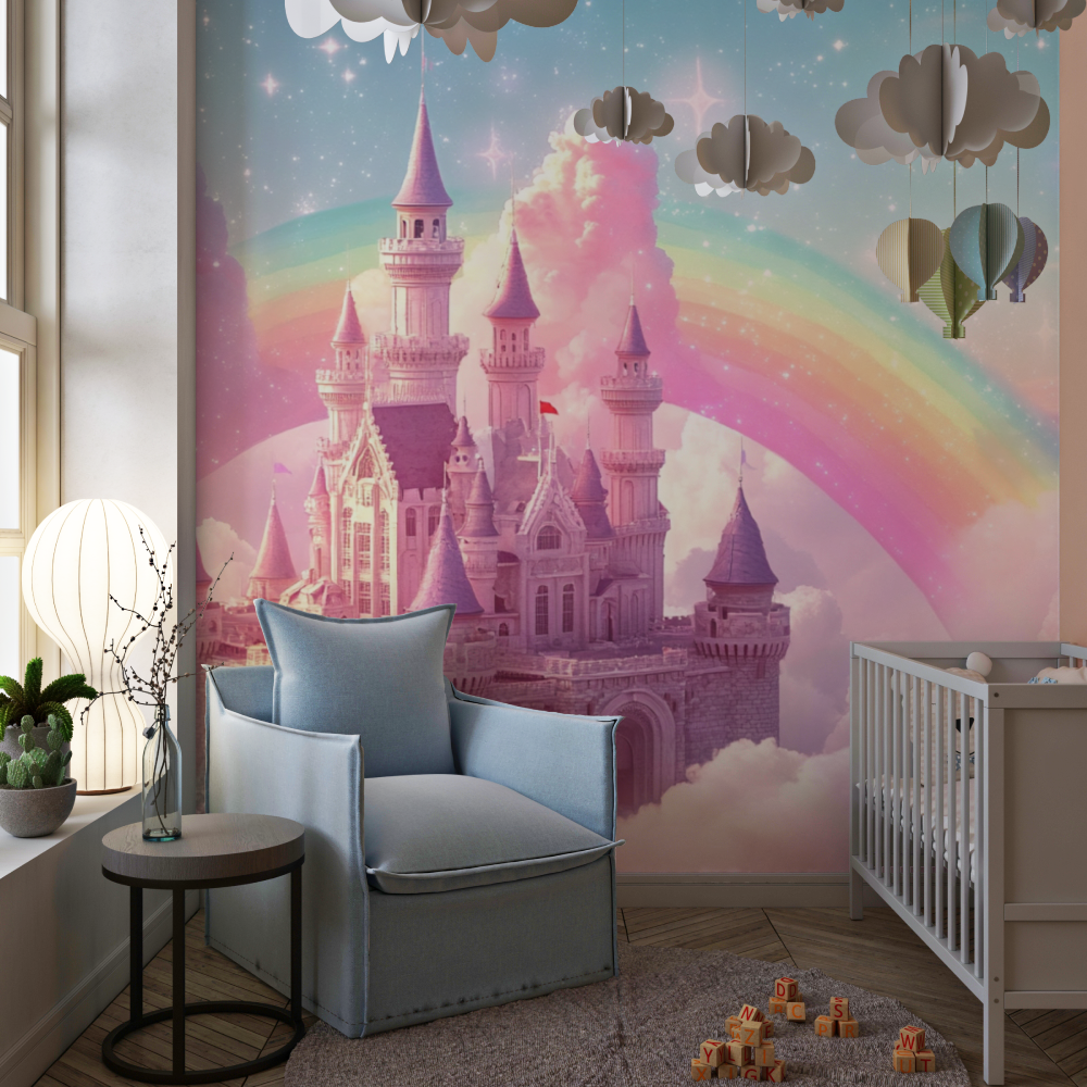 Princess Castle Wallpaper in the Clouds | Murals Wallpaper