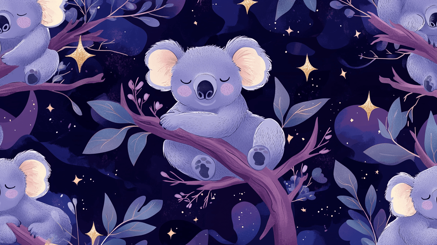 Koala Wallpaper Under the Celestial Vault | Murals Wallpaper
