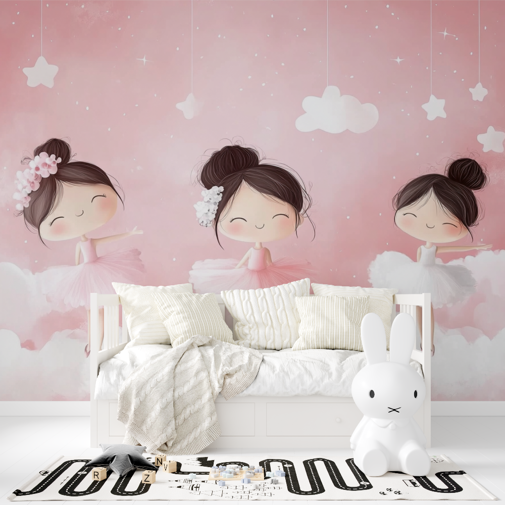 Princess Trio Ballerinas Wallpaper | Murals Wallpaper