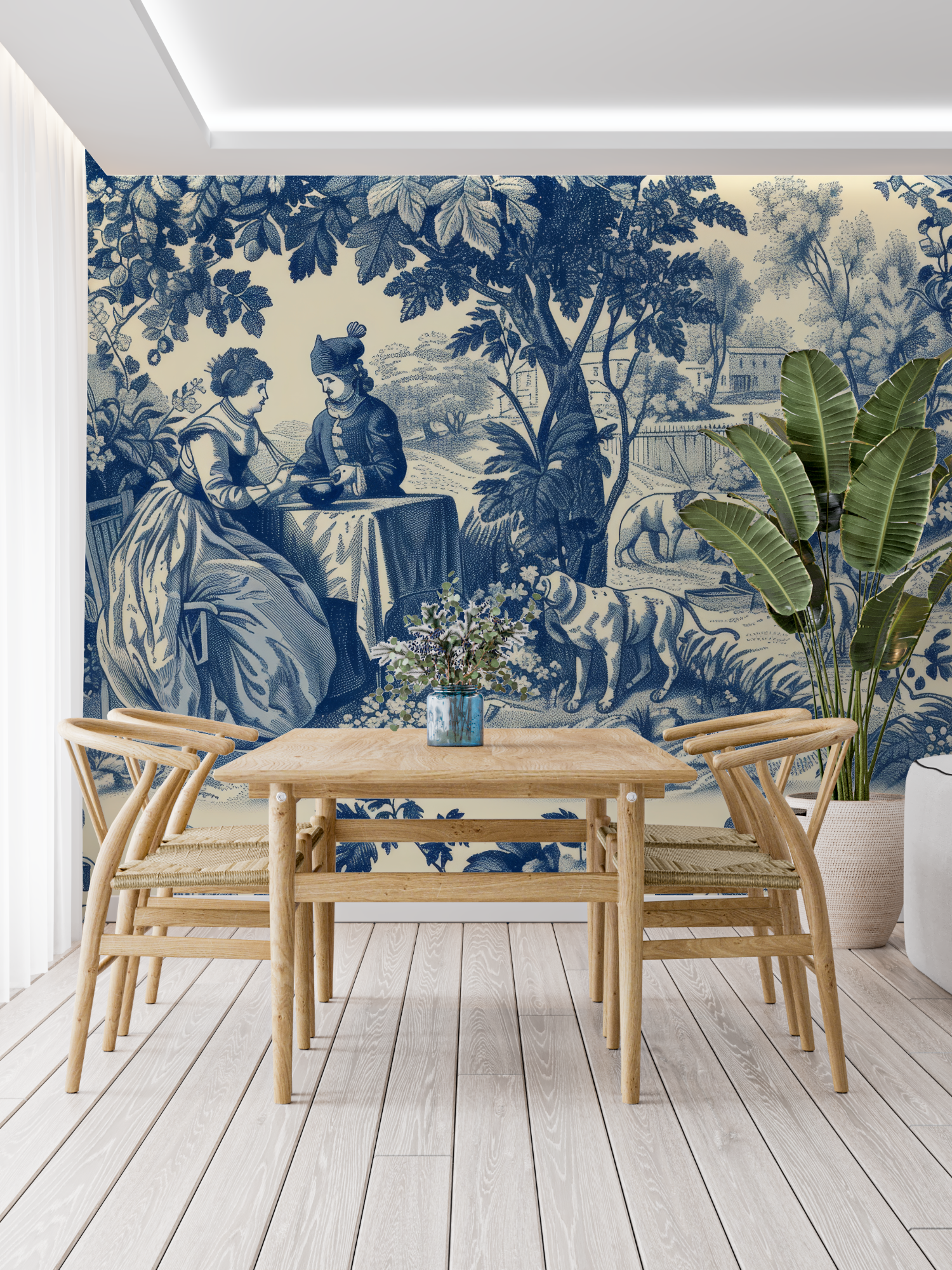 Antique Toile de Jouy Wallpaper | Murals Wallpaper