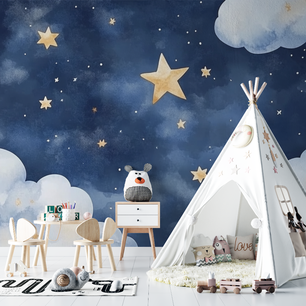 Sternenhimmel-Fototapete | Wandtapete