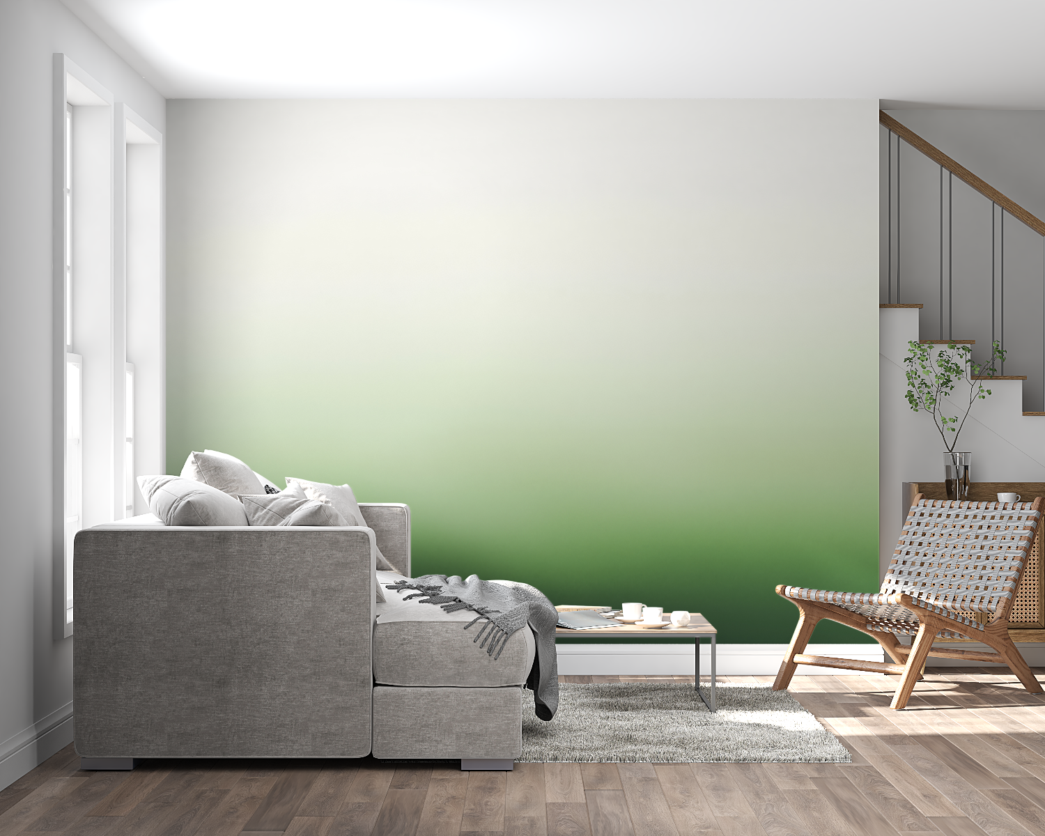 Gradient Green Wallpaper | Murals Wallpaper