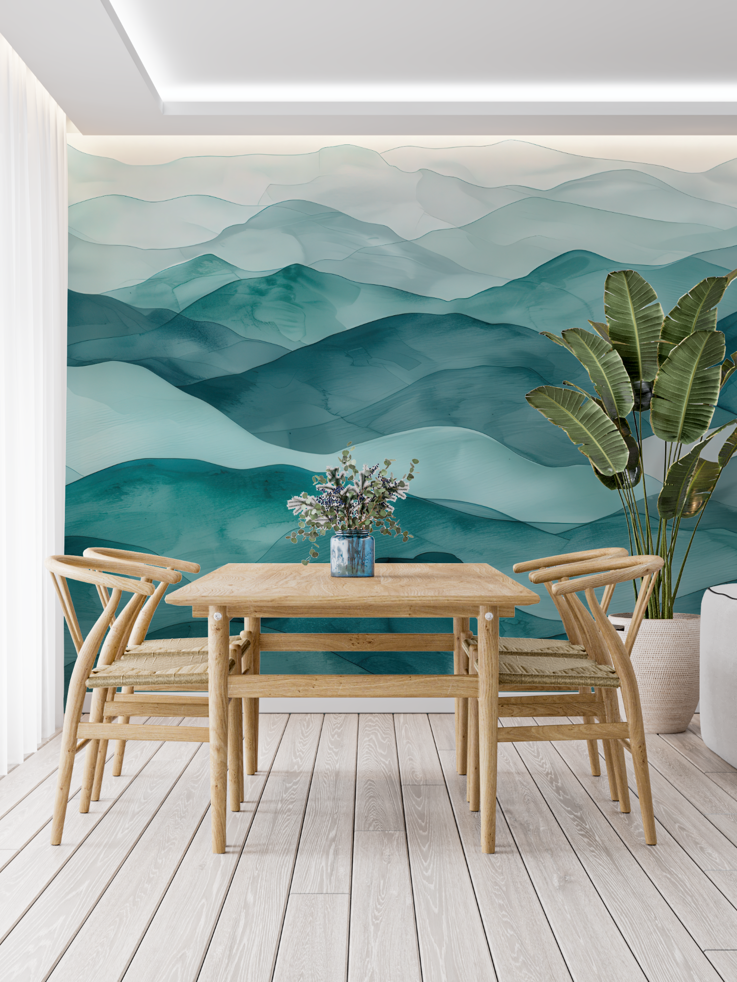 Teal Wallpaper | Murals Wallpaper