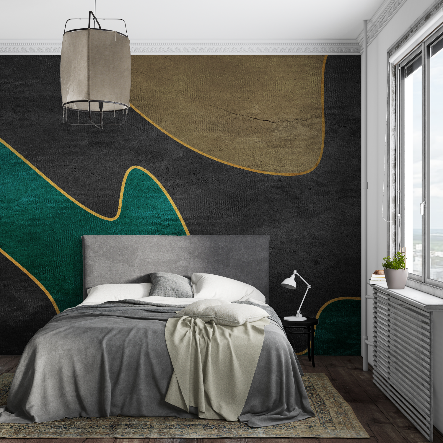 Green Gold Wallpaper | Murals Wallpaper