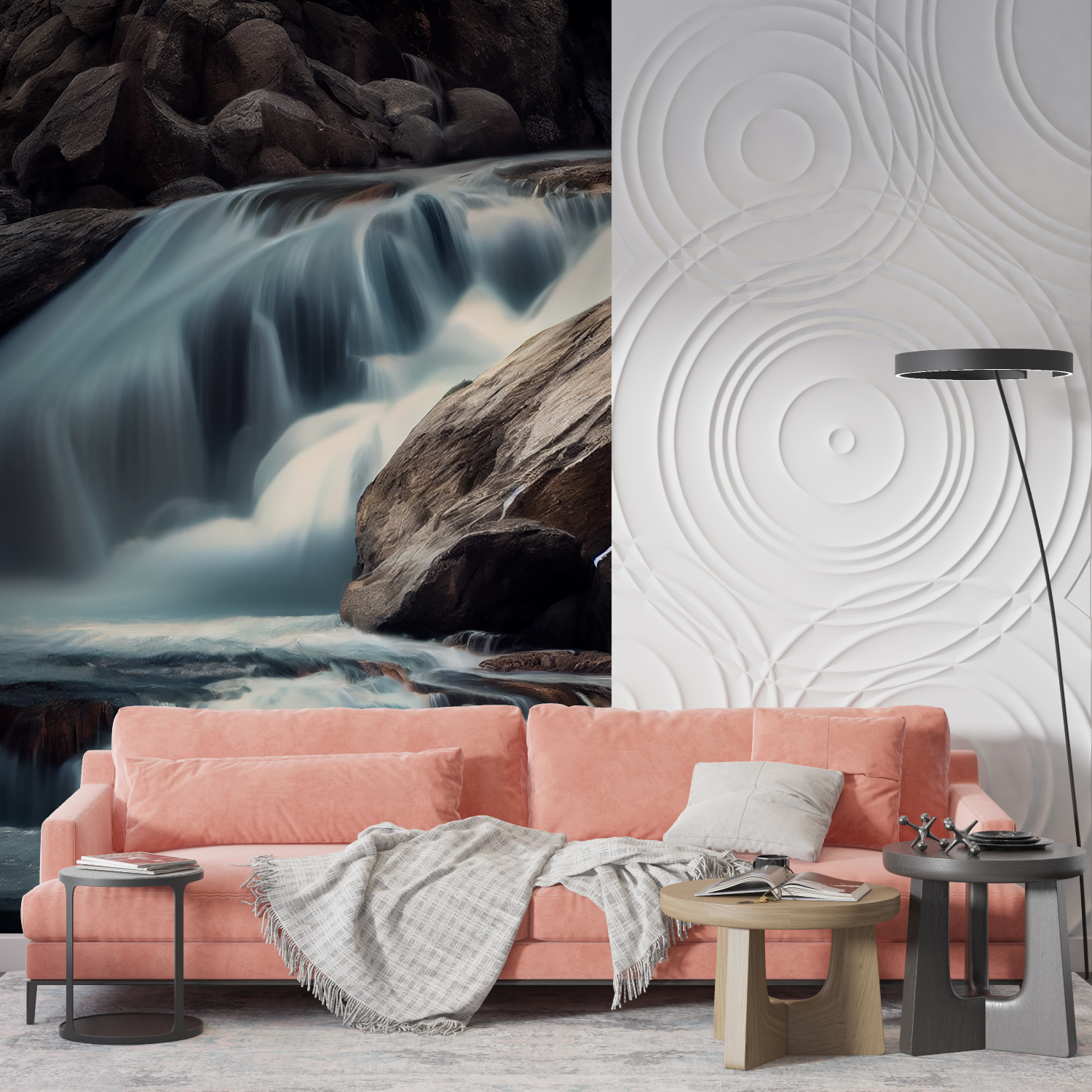 Waterfall Design Wallpaper | Murals Wallpaper