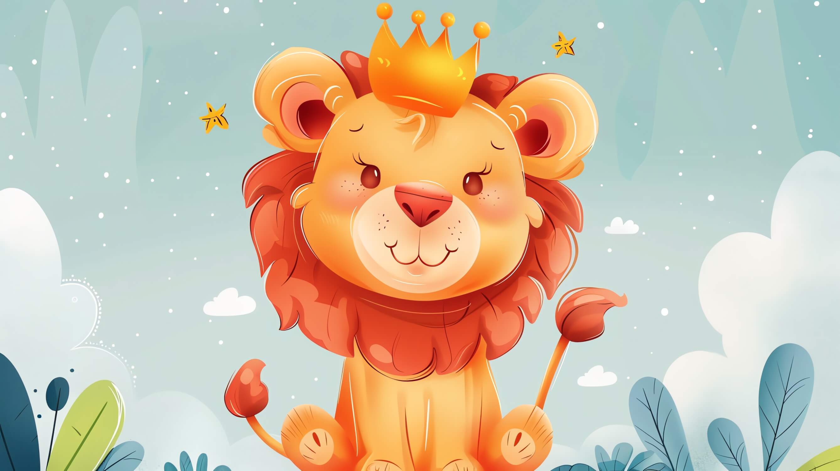 Lion Crown Wallpaper | Murals Wallpaper