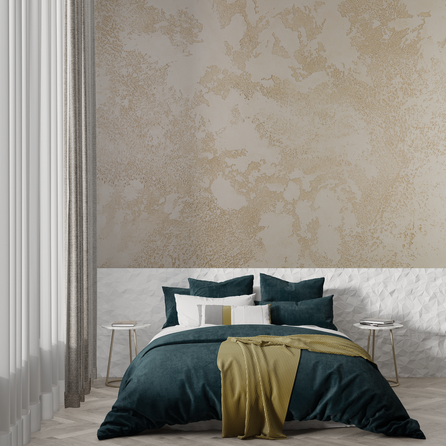 Taupe and Gold Wallpaper | Murals Wallpaper