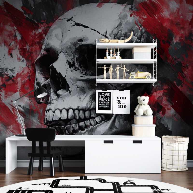 Gamers Skull Wallpaper | Murals Wallpaper