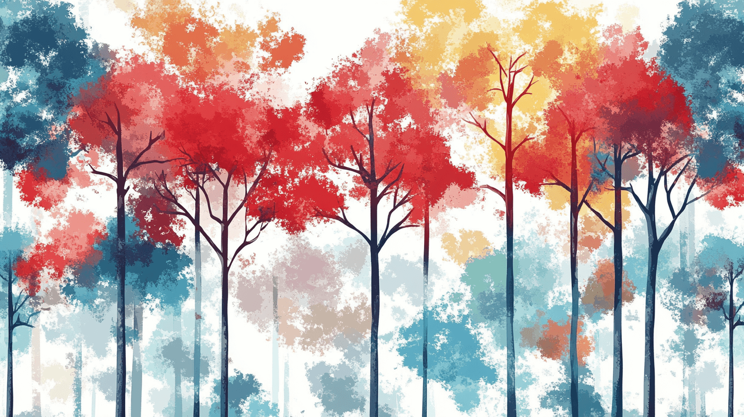 Tree Color Wallpaper | Murals Wallpaper
