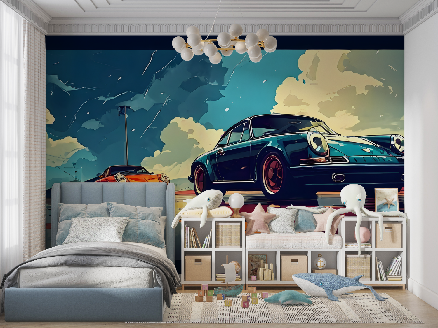 Boys' Bedroom Wallpaper with Cars | Murals Wallpaper