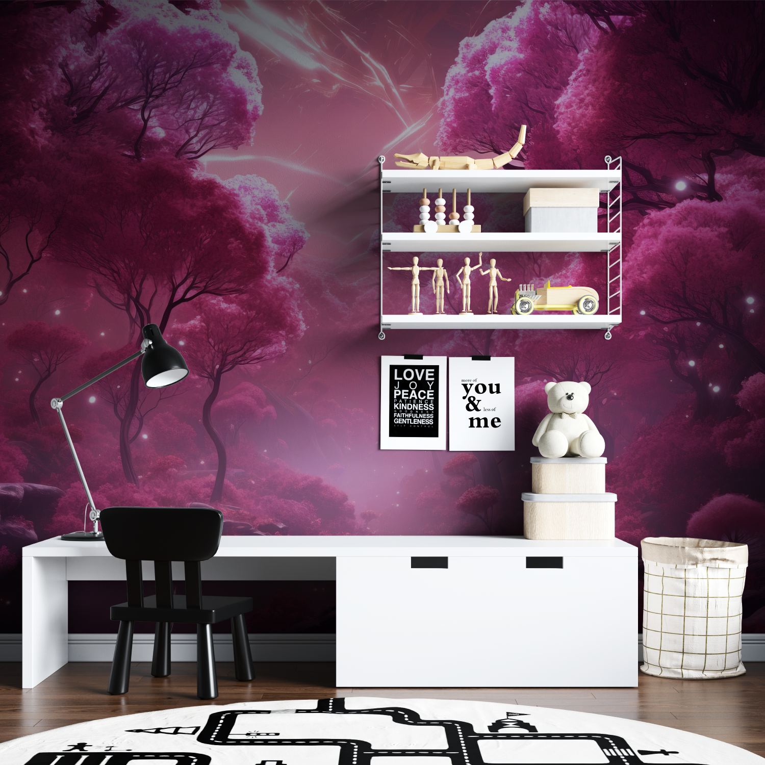 Anime Pink Wallpaper | Murals Wallpaper