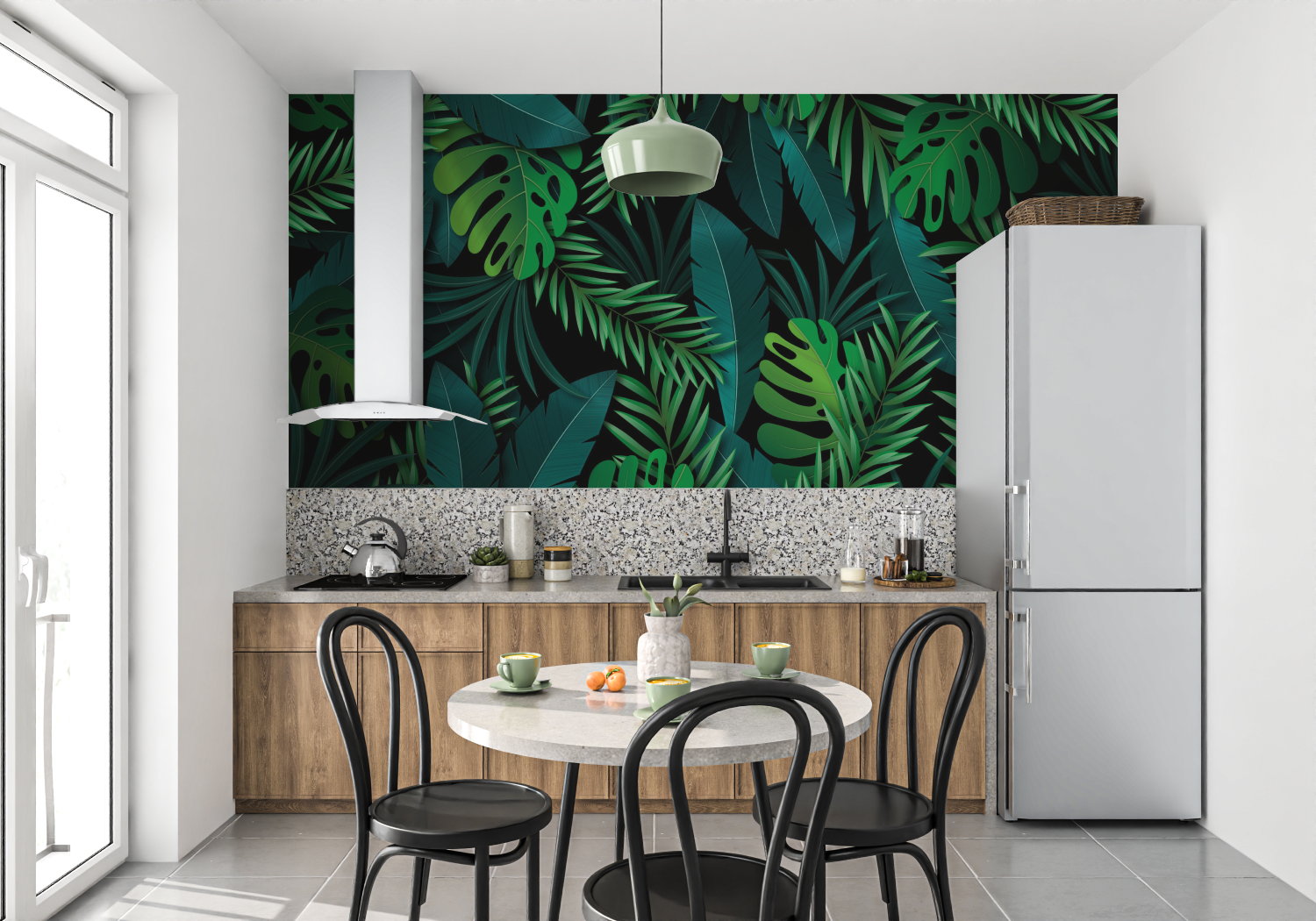Black and Green Jungle Wallpaper | Murals Wallpaper