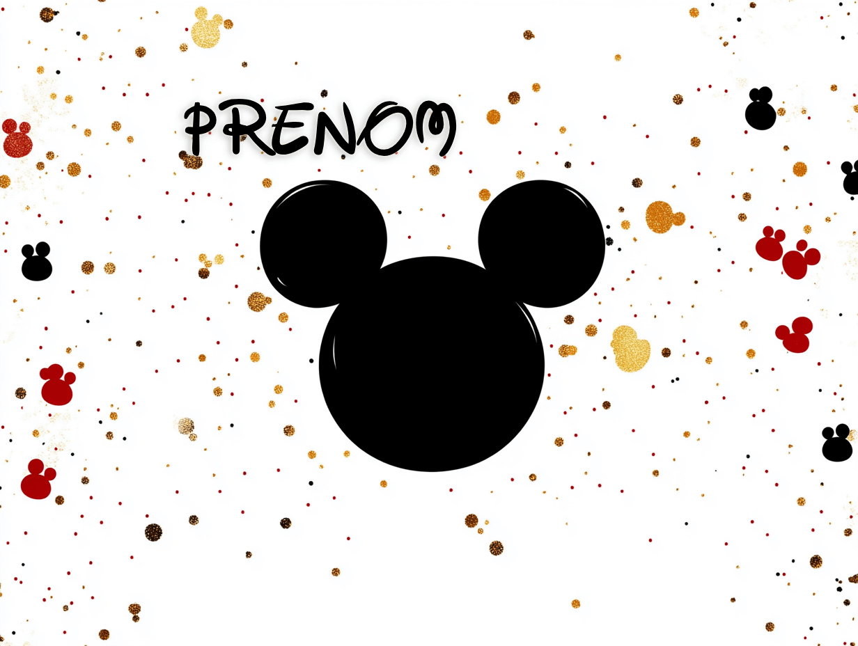 Papier Peint Prénom Mickey