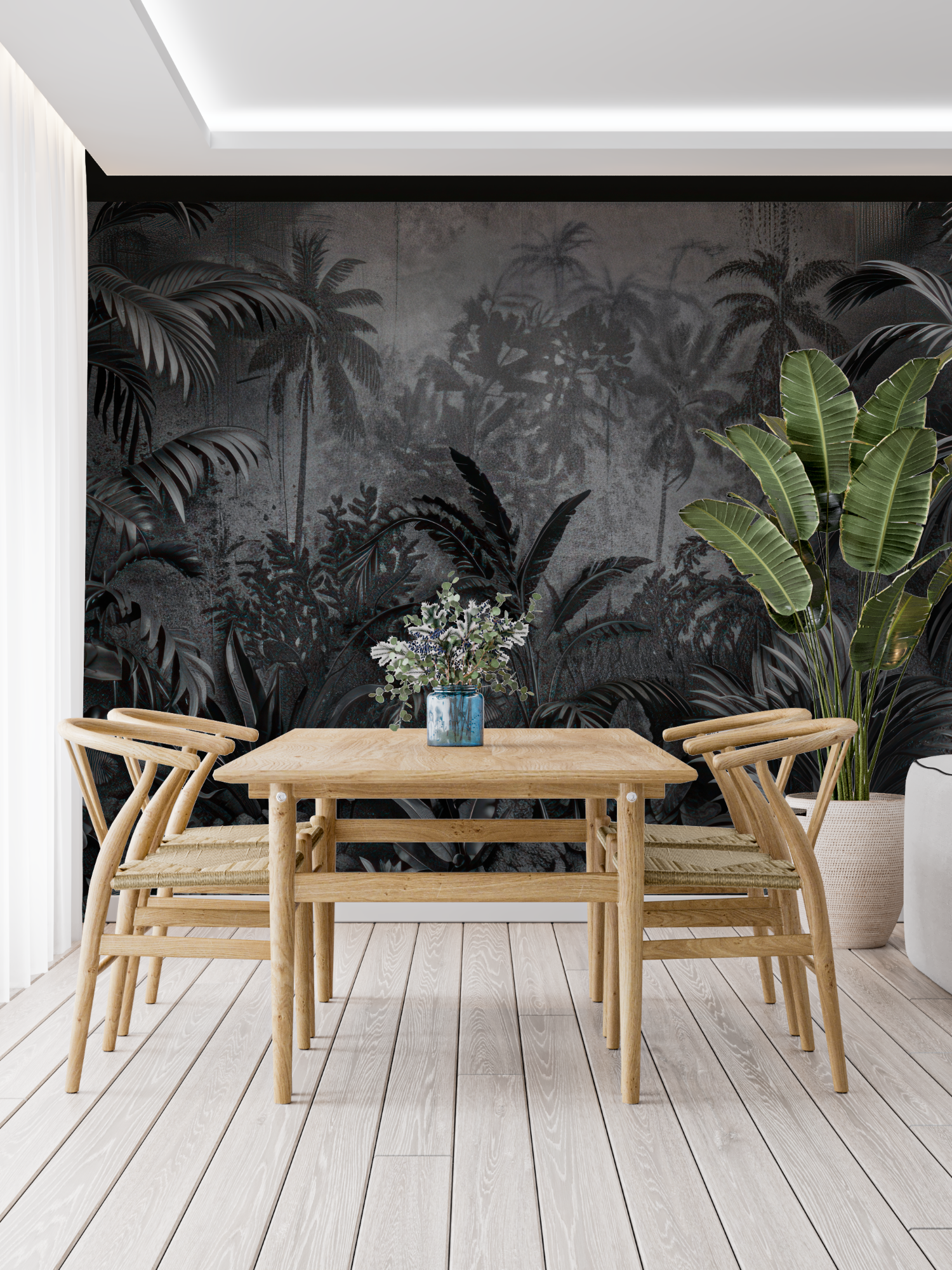 Black Jungle Wallpaper | Murals Wallpaper