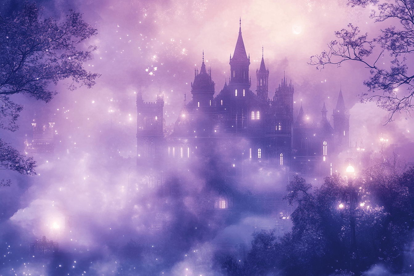 Purple Castle Wallpaper | Murals Wallpaper