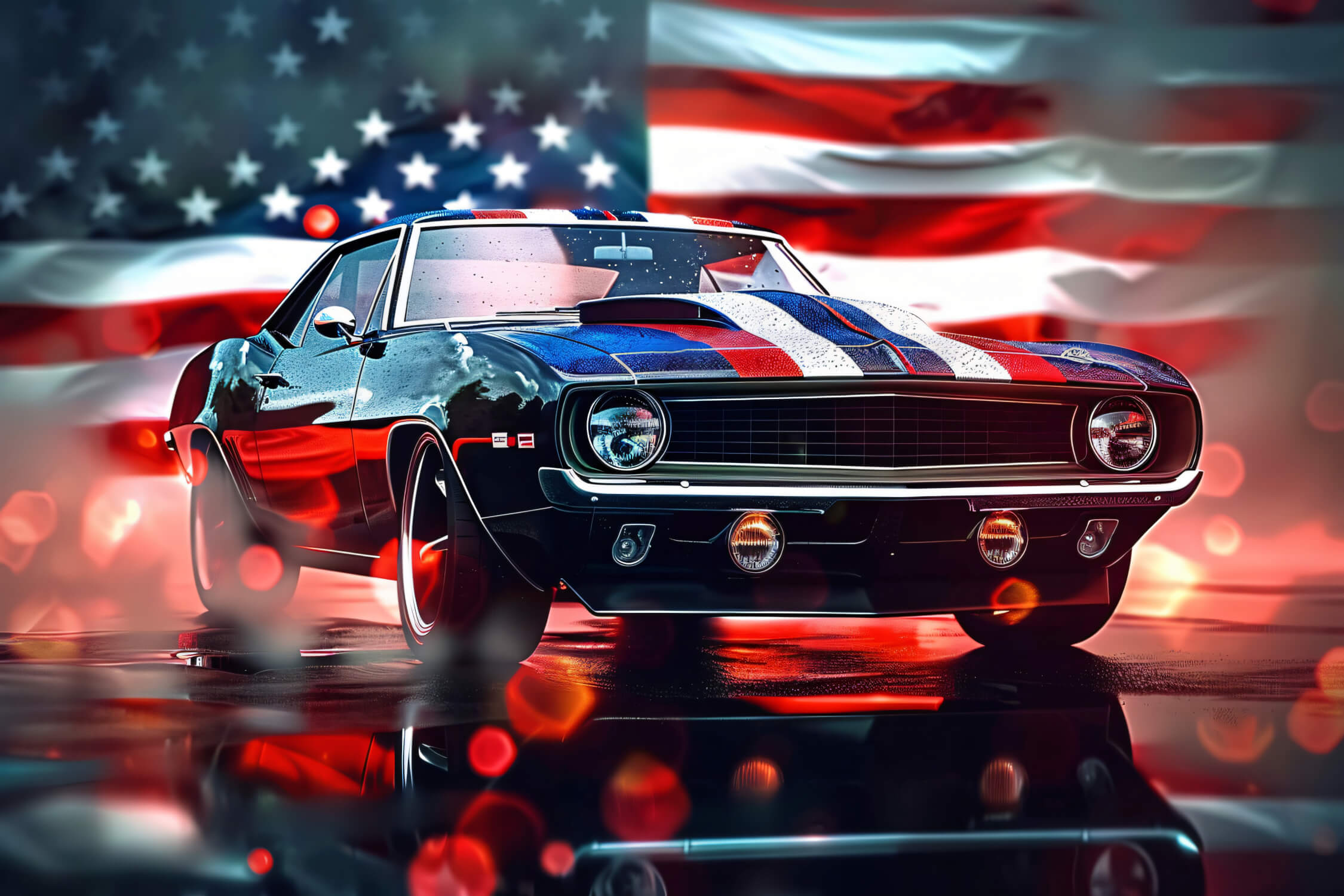 American Car Wallpaper | Murals Wallpaper