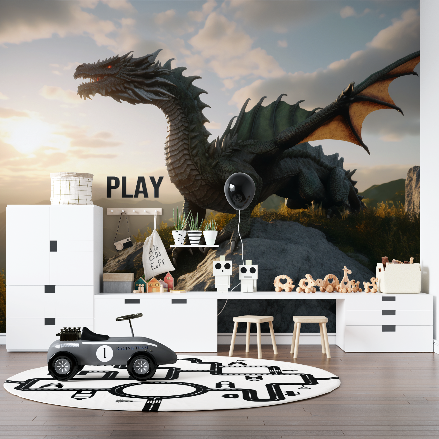 Dinosaur Dragon Wallpaper | Murals Wallpaper