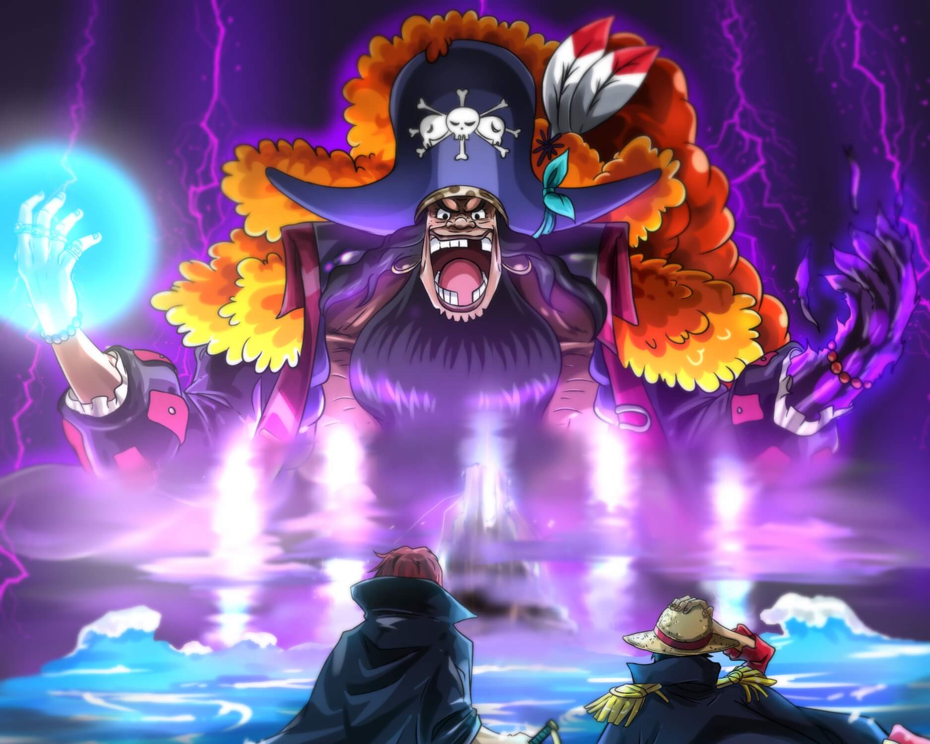 One Piece Blackbeard Battle Wallpaper | Murals Wallpaper