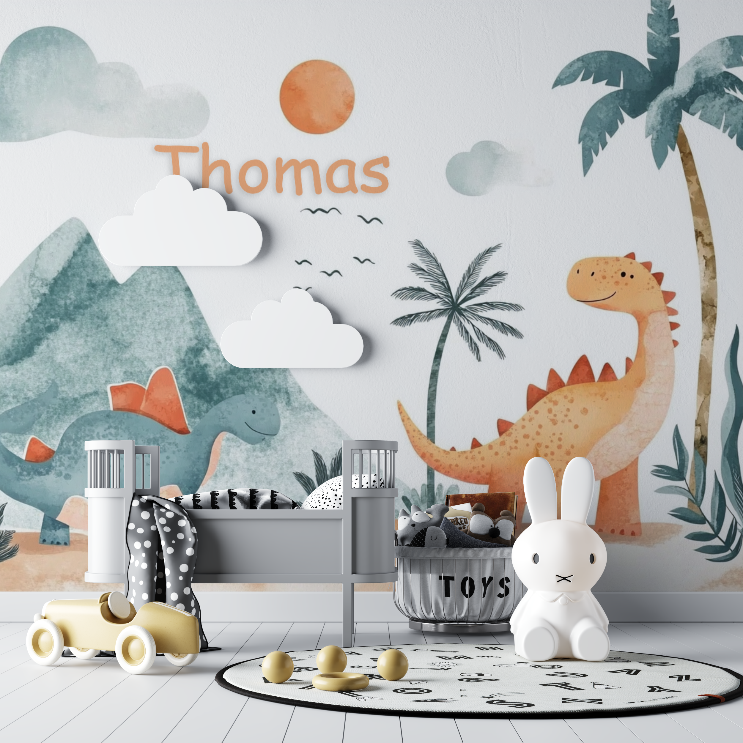 Dino Name Wallpaper | Murals Wallpaper