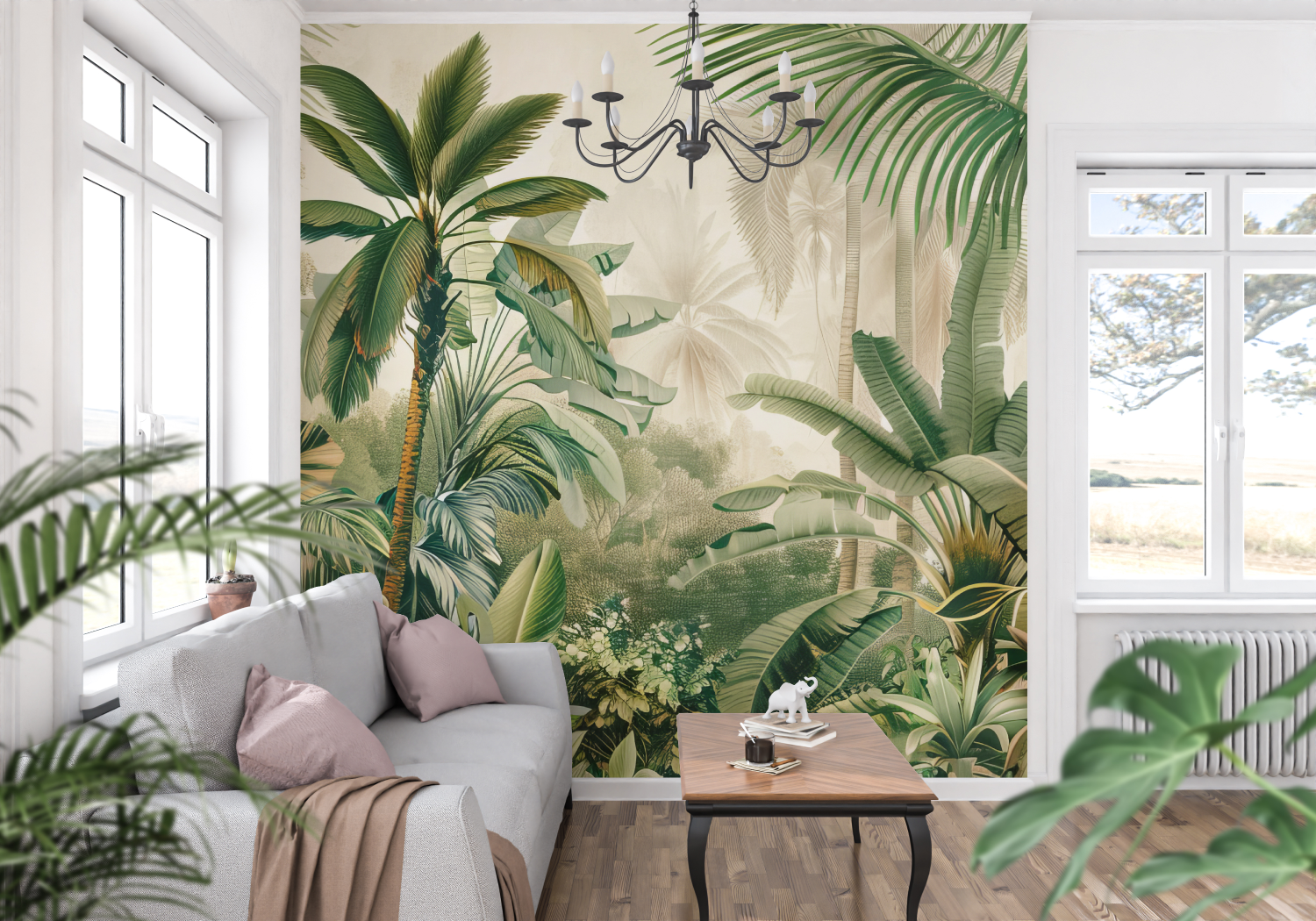 Green Jungle Wallpaper | Murals Wallpaper