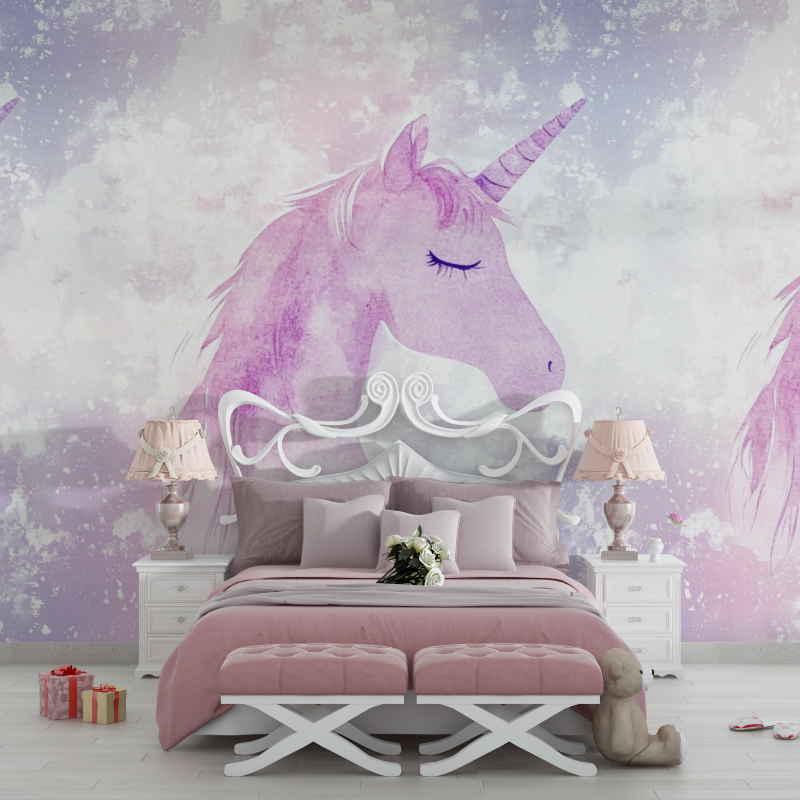 Unicorn Wallpaper Decor for Girls' Room | Murals Wallpaper