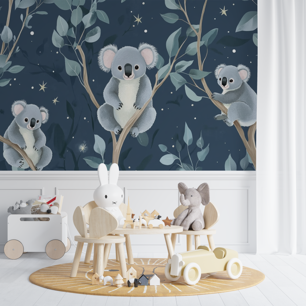 Koala Wallpaper and Starry Silence | Murals Wallpaper