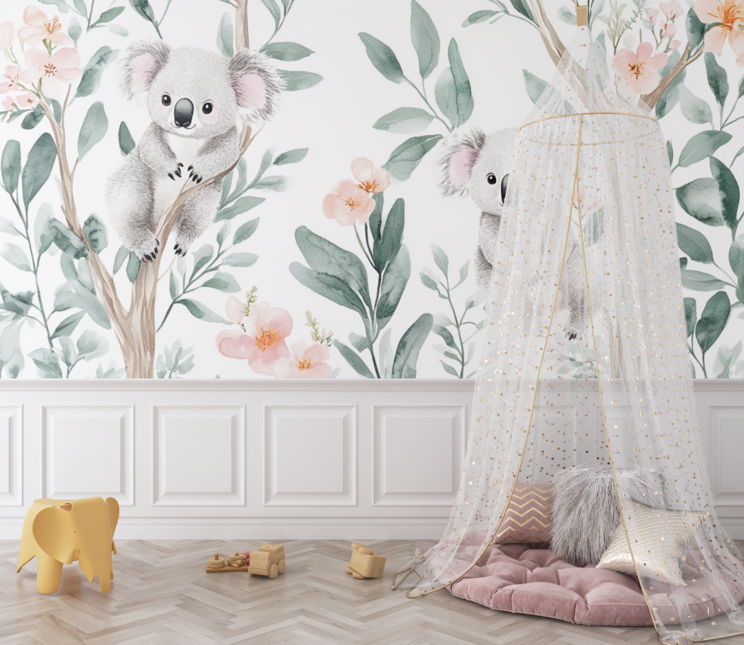 Koala Wallpaper in an Airy Garden | Murals Wallpaper