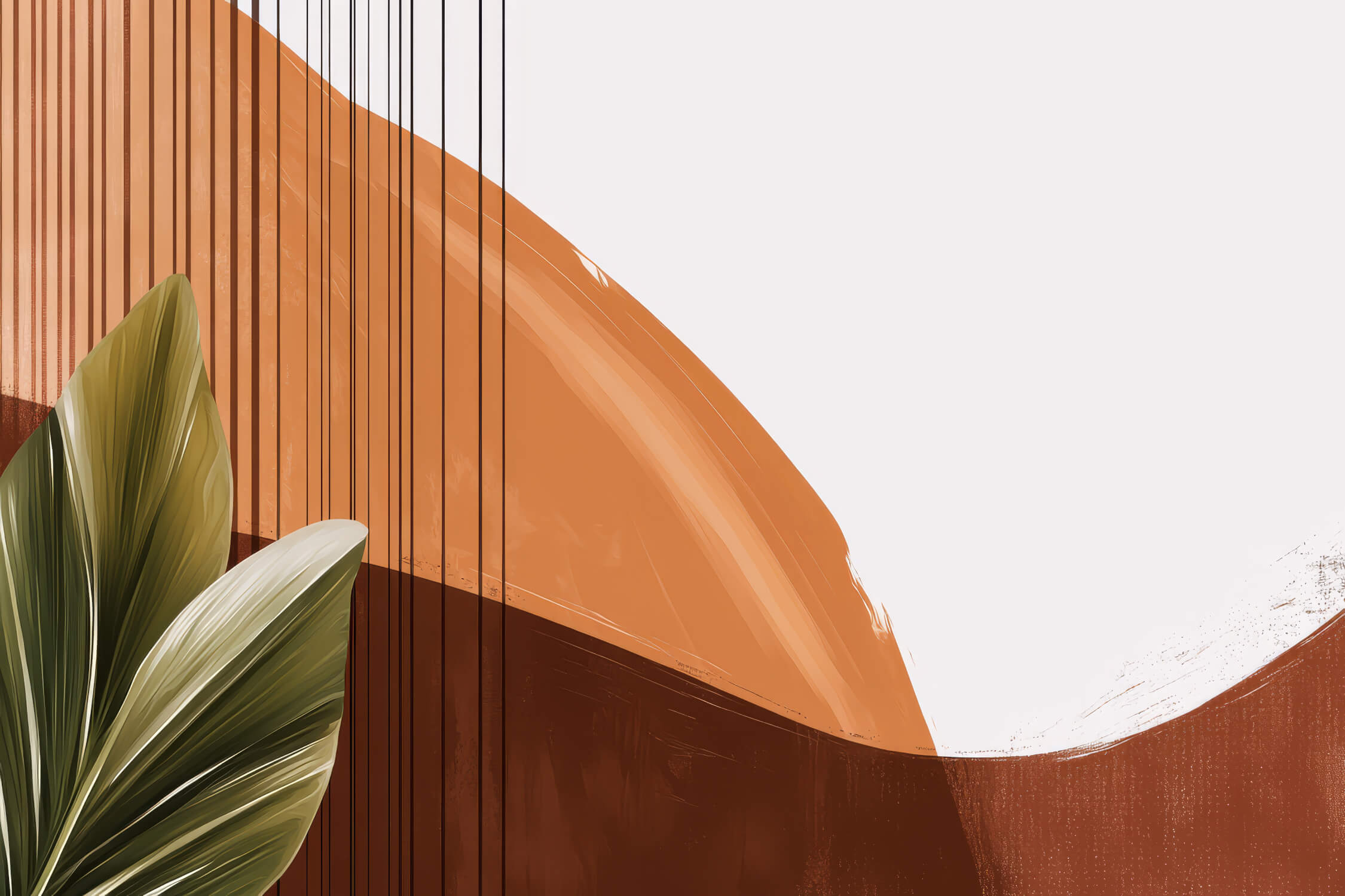 Orange Brown Geometric Wallpaper | Murals Wallpaper