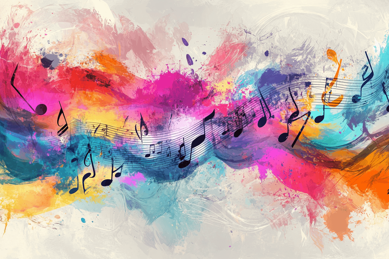 Bold Color Music Wallpaper | Murals Wallpaper