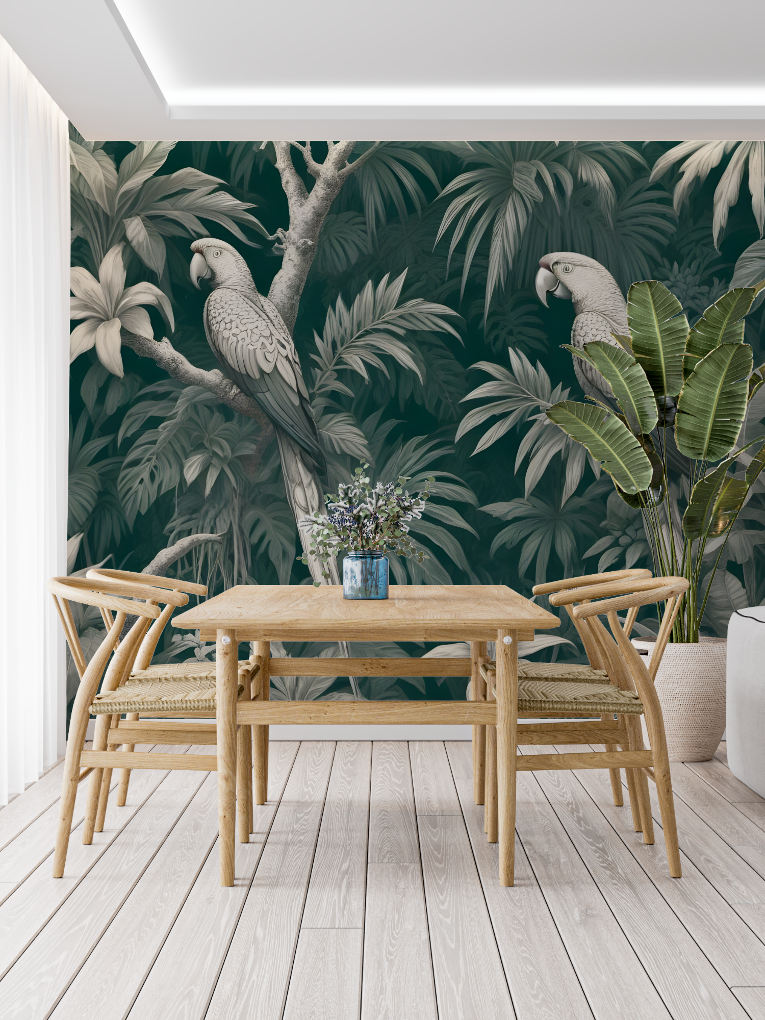 Exotic Toile de Jouy Wallpaper | Murals Wallpaper