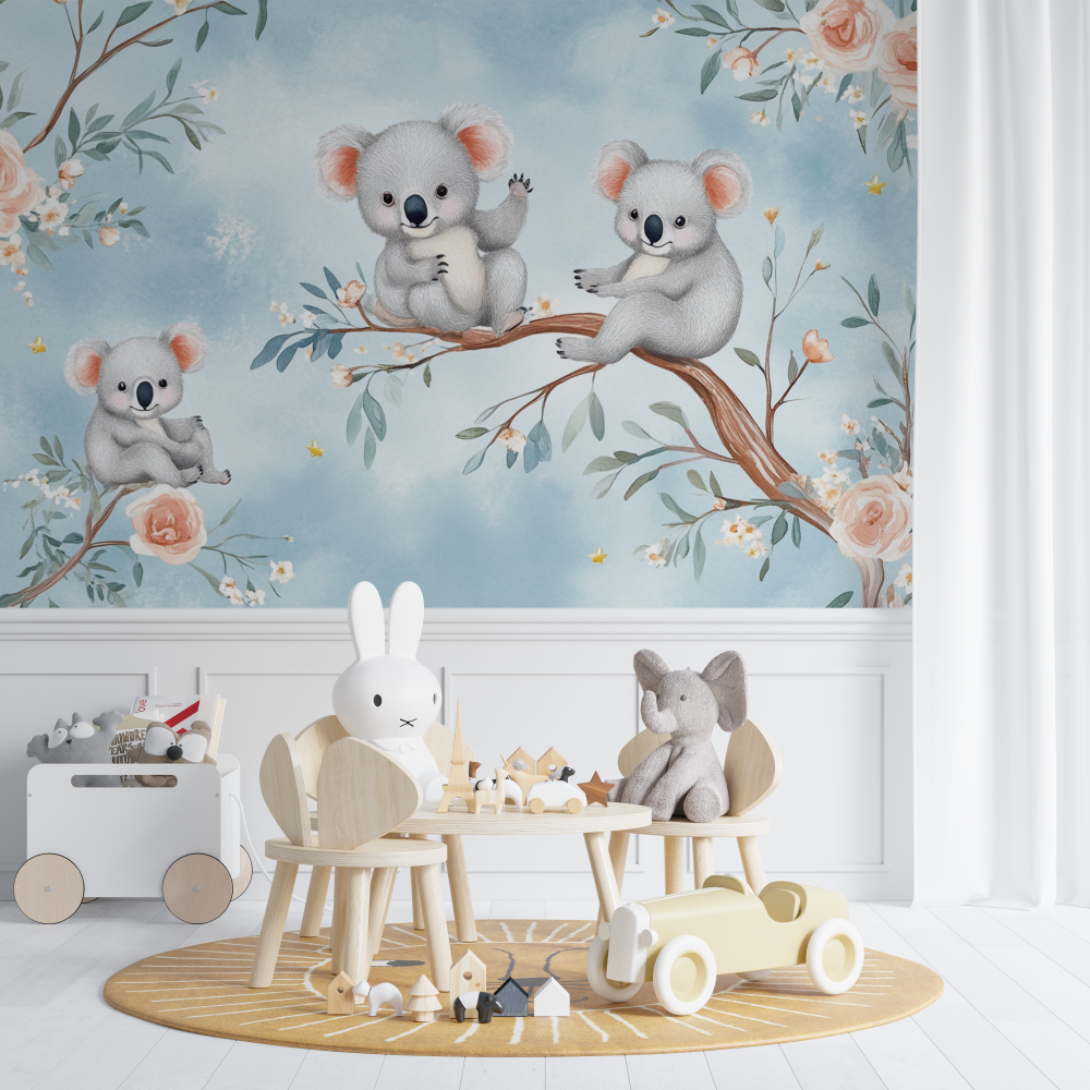 Koala and Child's Dream Wallpaper | Murals Wallpaper