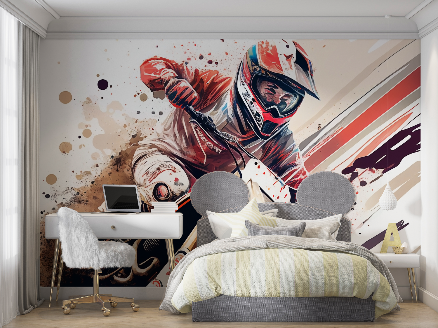 Motocross Wallpaper for Teen Room | Murals Wallpaper