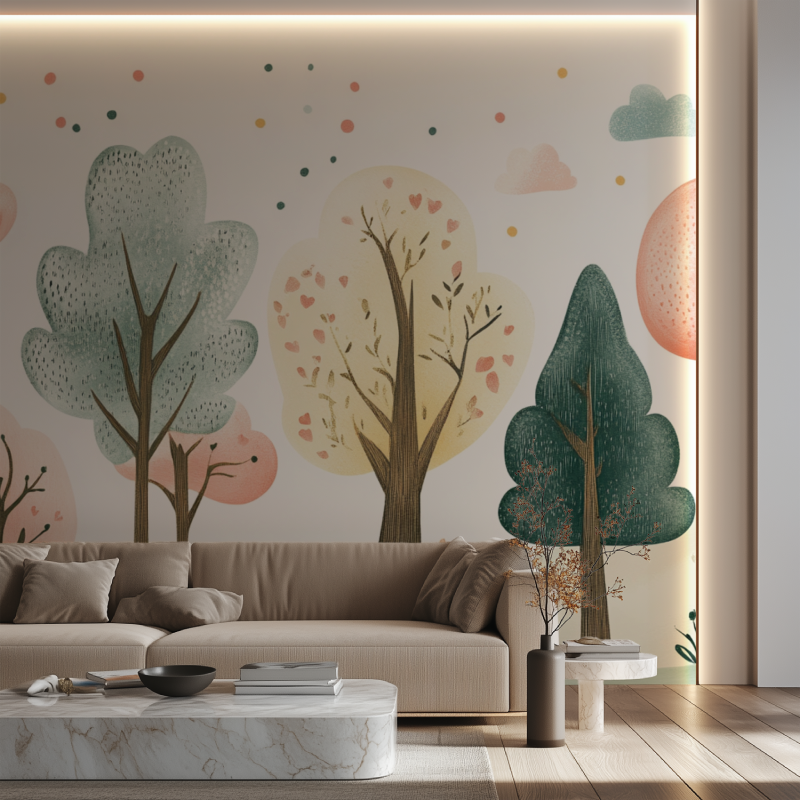 Baum-Tapete für das Kinderzimmer | Murals Wallpaper