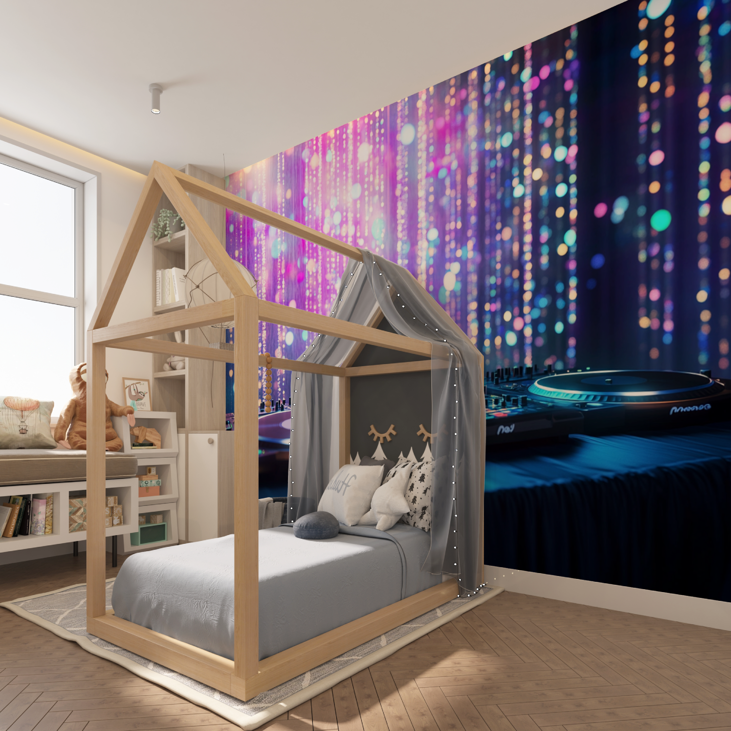 Musik-Teenager-Tapete aus Vliesstoff | Wandbilder-Tapete