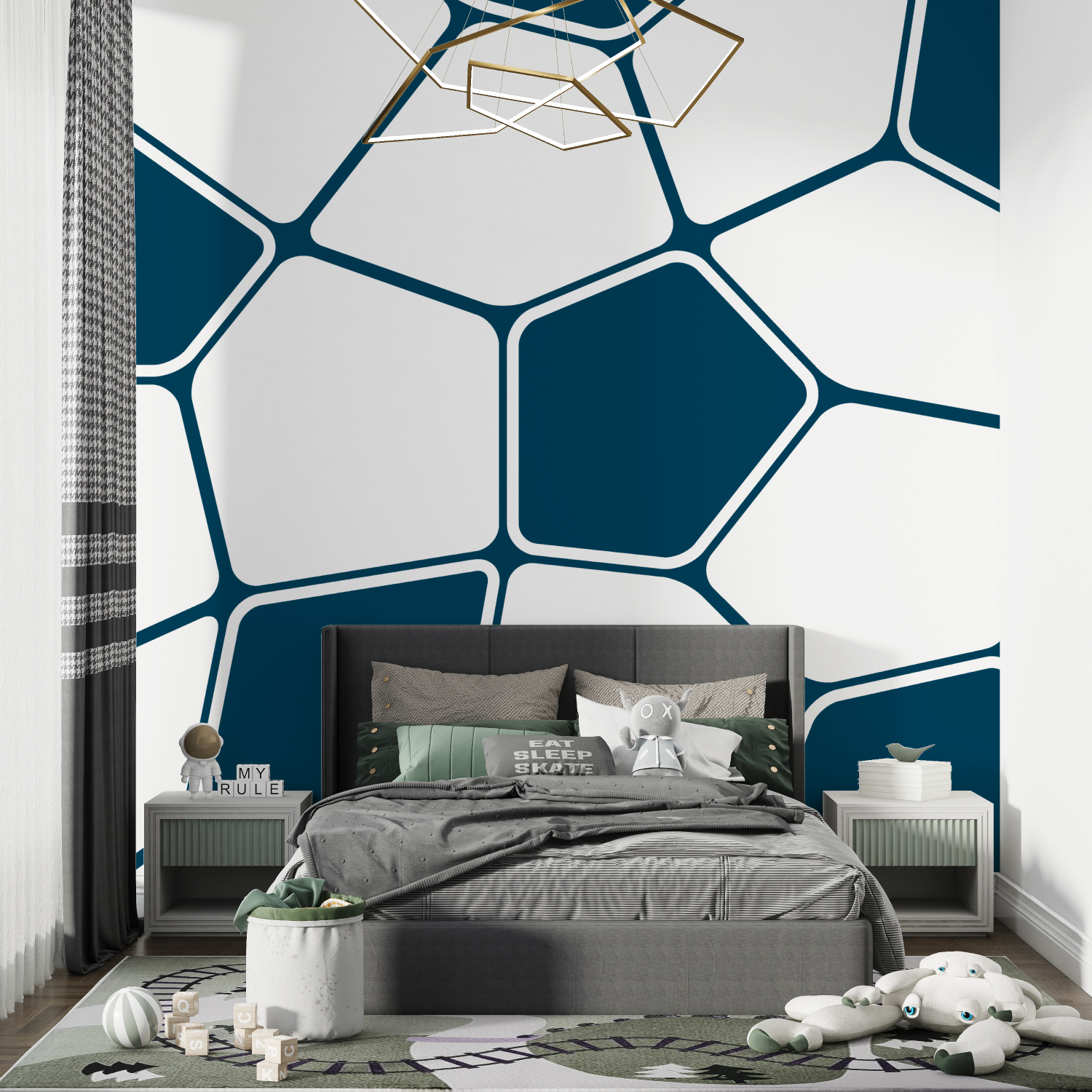 Soccer Pattern Wallpaper | Murals Wallpaper