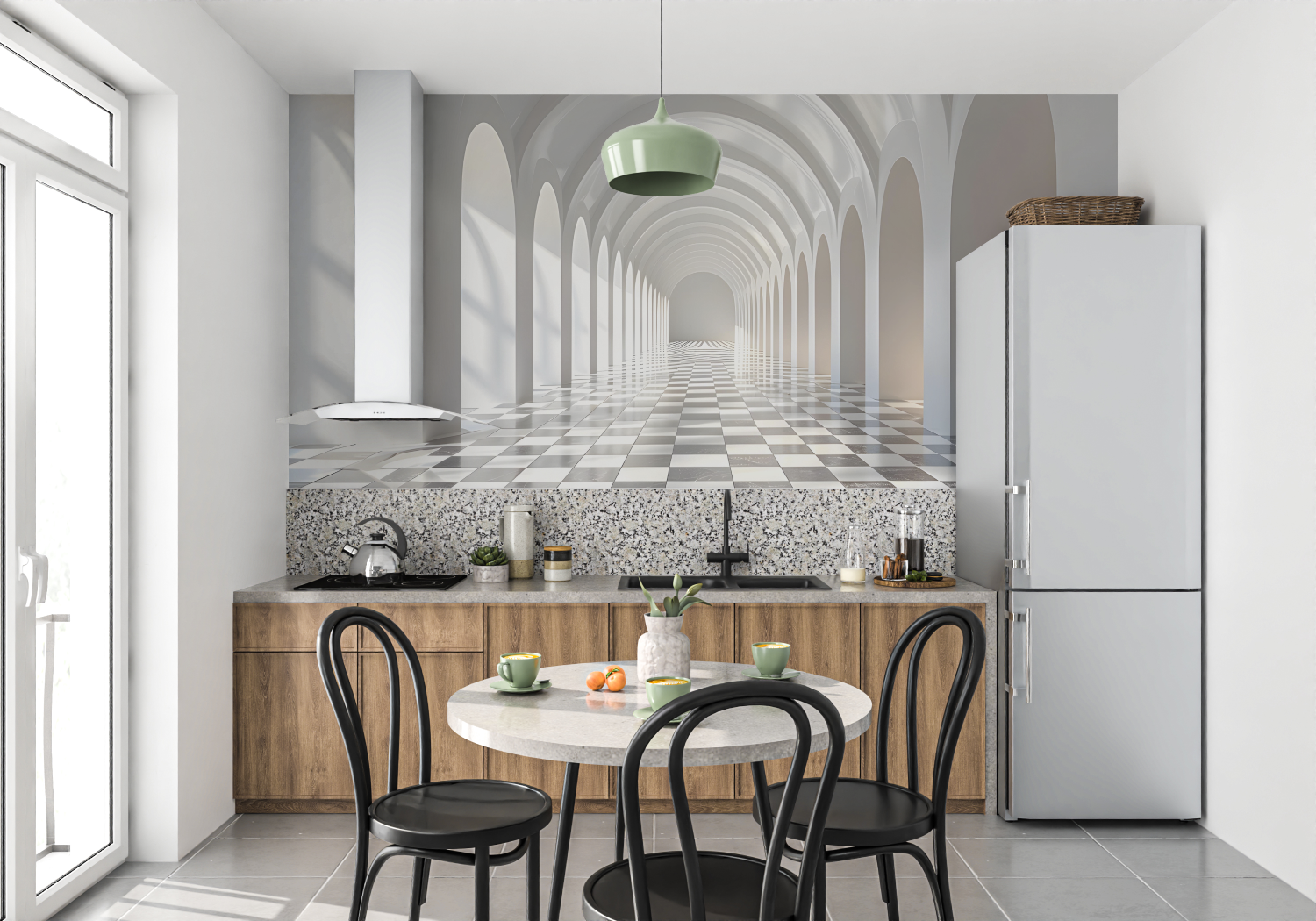 White 3D Wallpaper | Murals Wallpaper