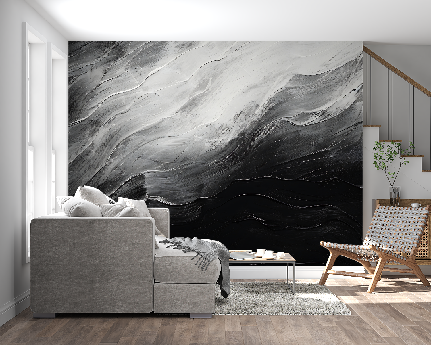 Black and White Cocooning Wallpaper | Murals Wallpaper