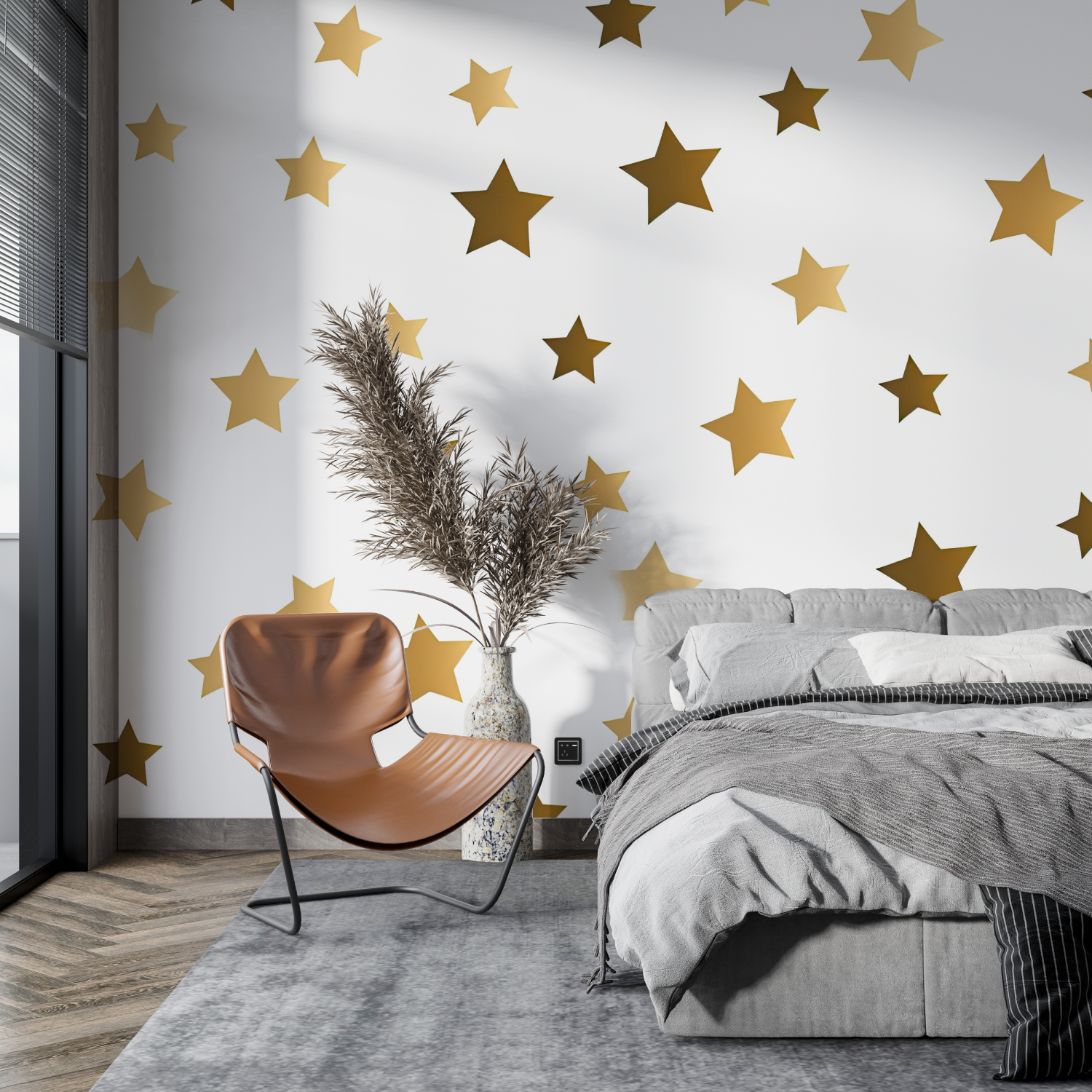 Golden Star Wallpaper | Murals Wallpaper