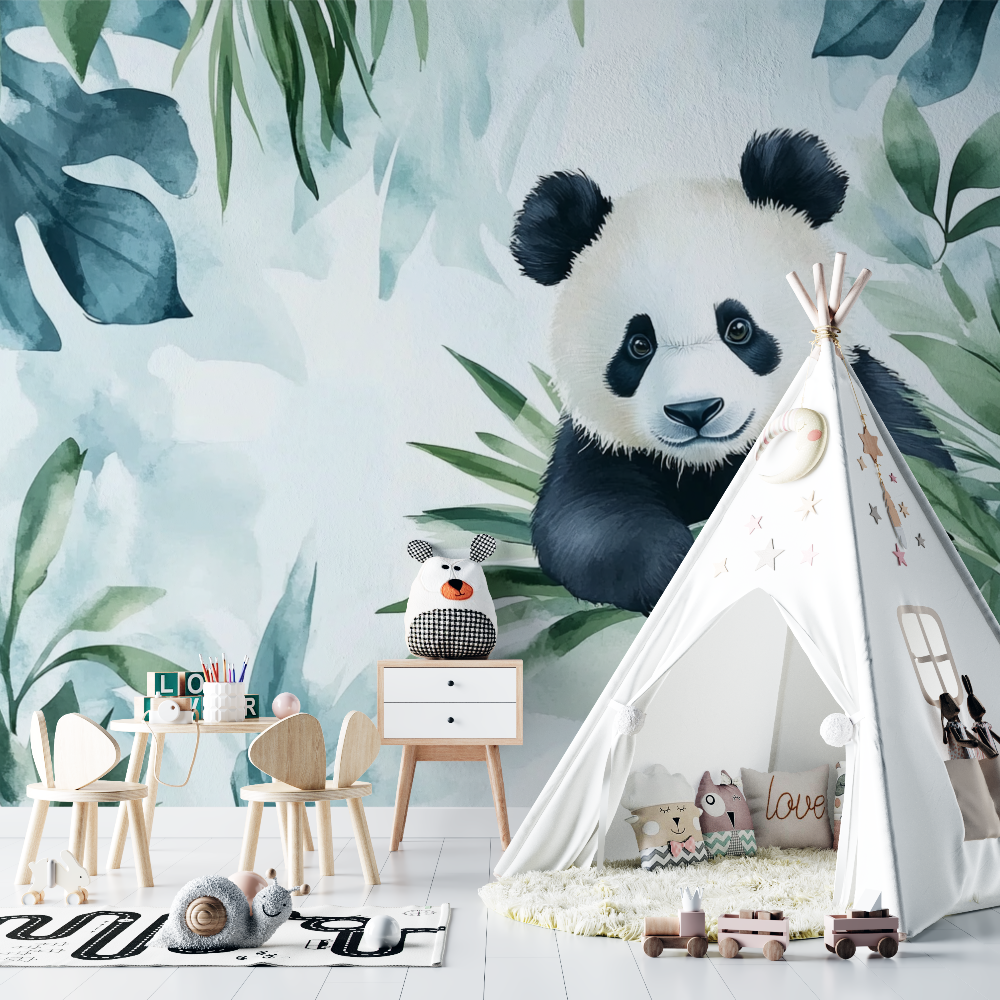 Panda Wallpaper and Tropical Vibe | Murals Wallpaper