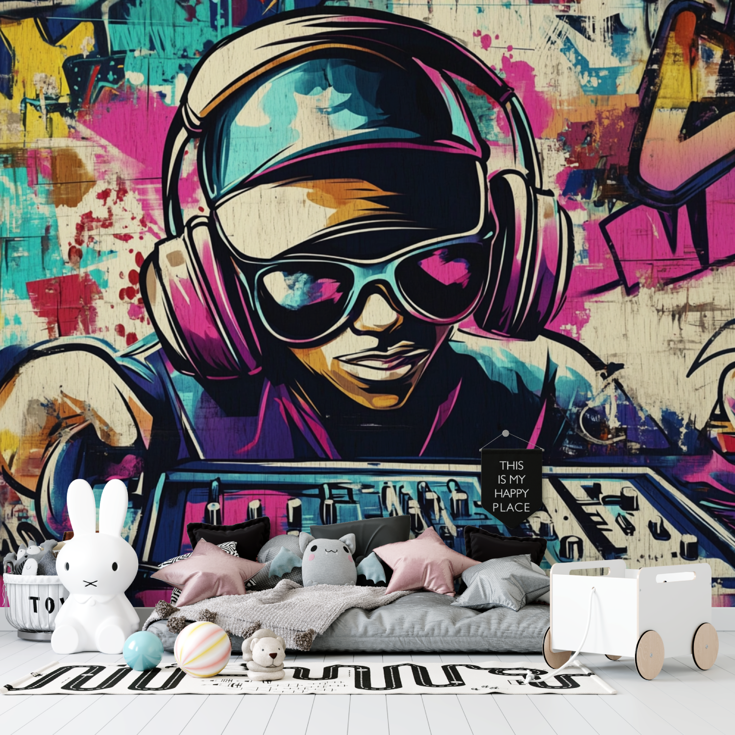 Hip-Hop Theme Wallpaper | Murals Wallpaper