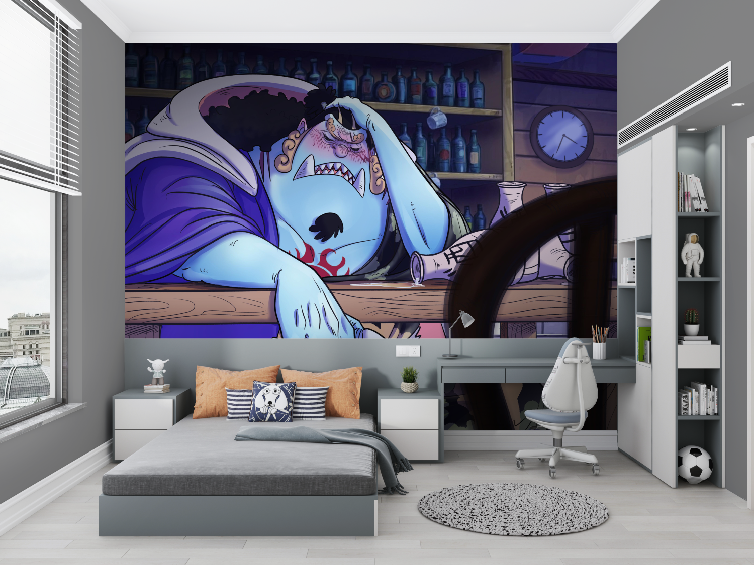 One Piece Jinbe Sleeping Wallpaper | Murals Wallpaper