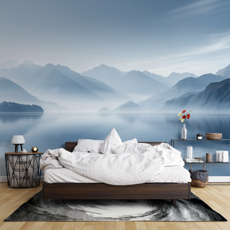 Gentle Annecy Lake Mural Wallpaper